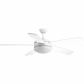 Fresno 60" Ceiling Fan White energy-efficient medium fans with remote
