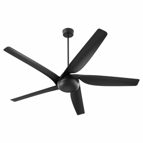 Fury 65" Ceiling Fan Matte Black energy-efficient medium fans with remote
