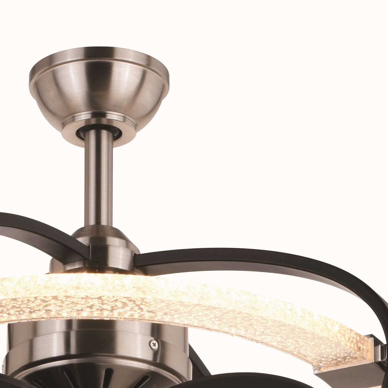 Galileo 22"Ceiling Fan Satin Nickel and Black