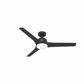 Gallegos 52"Ceiling Fan Matte Black portable medium fans with handle design