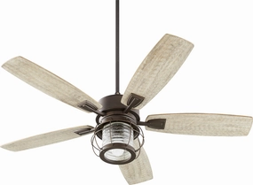 Galveston 52"Ceiling Fan Oiled Bronze quiet medium fans for living room use