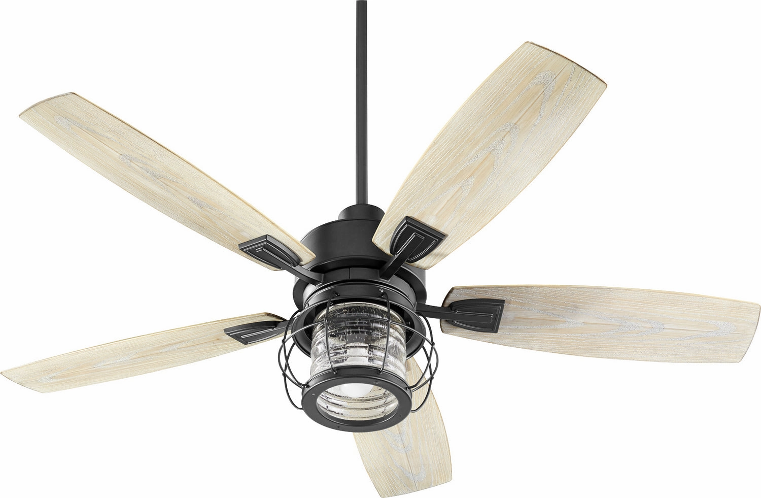 Galveston 52"Patio Fan Textured Black compact medium fans for desks and counters