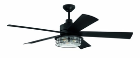 Garrick Indoor/Outdoor 56"Ceiling Fan Flat Black portable medium fans with handle design