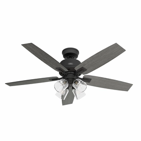 Gatlinburg 52"Ceiling Fan Matte Black home cooling fans in medium size