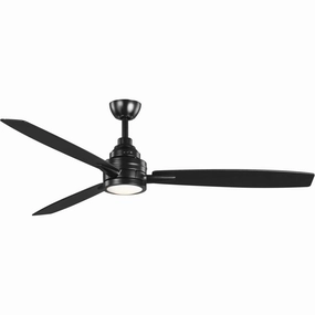Gaze 60" Ceiling Fan Black modern medium fans for everyday cooling