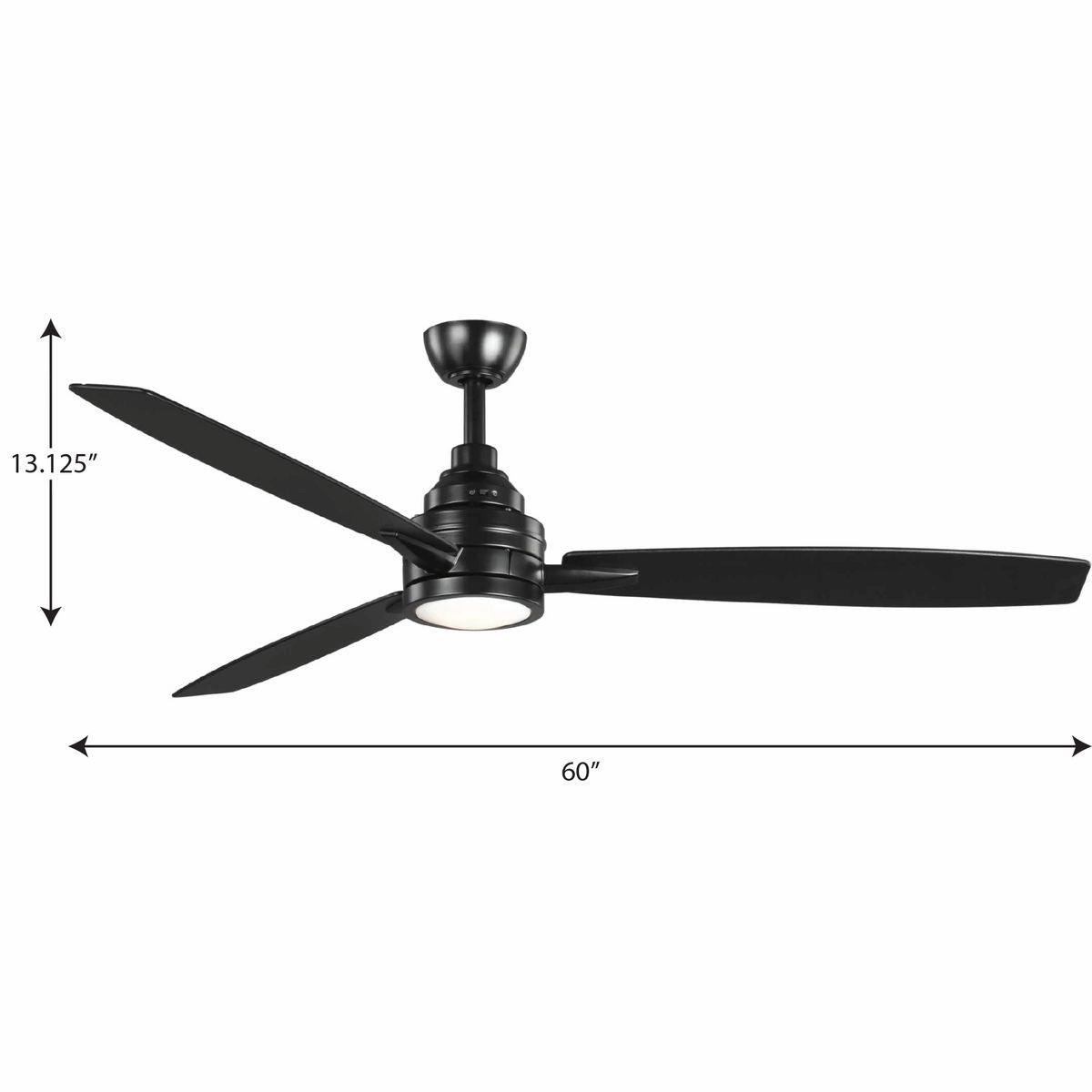 Gaze 60" Ceiling Fan Black