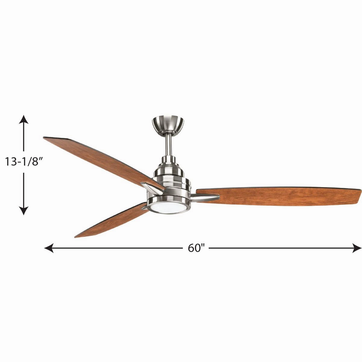 Gaze 60" Ceiling Fan Brushed Nickel
