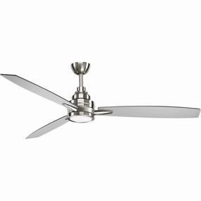 Gaze 60" Ceiling Fan Brushed Nickel versatile medium fans for any space