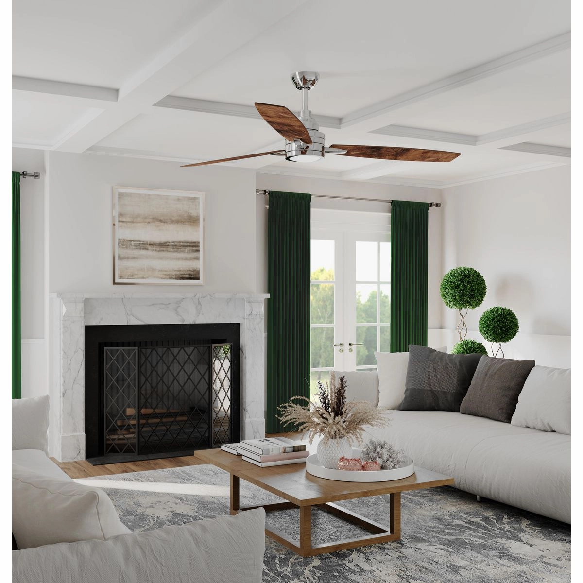 Gaze 60" Ceiling Fan Polished Chrome