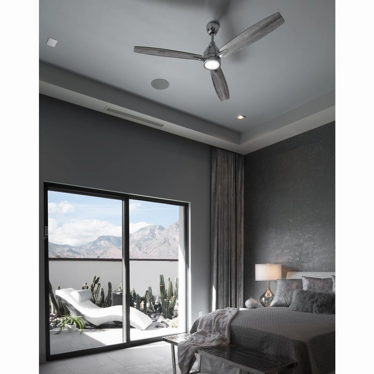 Gaze 60" Ceiling Fan Polished Chrome