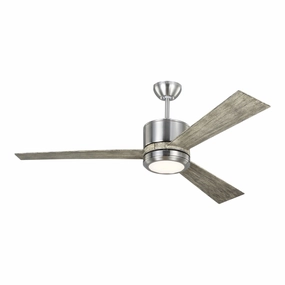 Generation Lighting 52" Vision Ceiling Fan with 20W LED and Wall Mount Remote Ceiling fan with adjustable speed settings