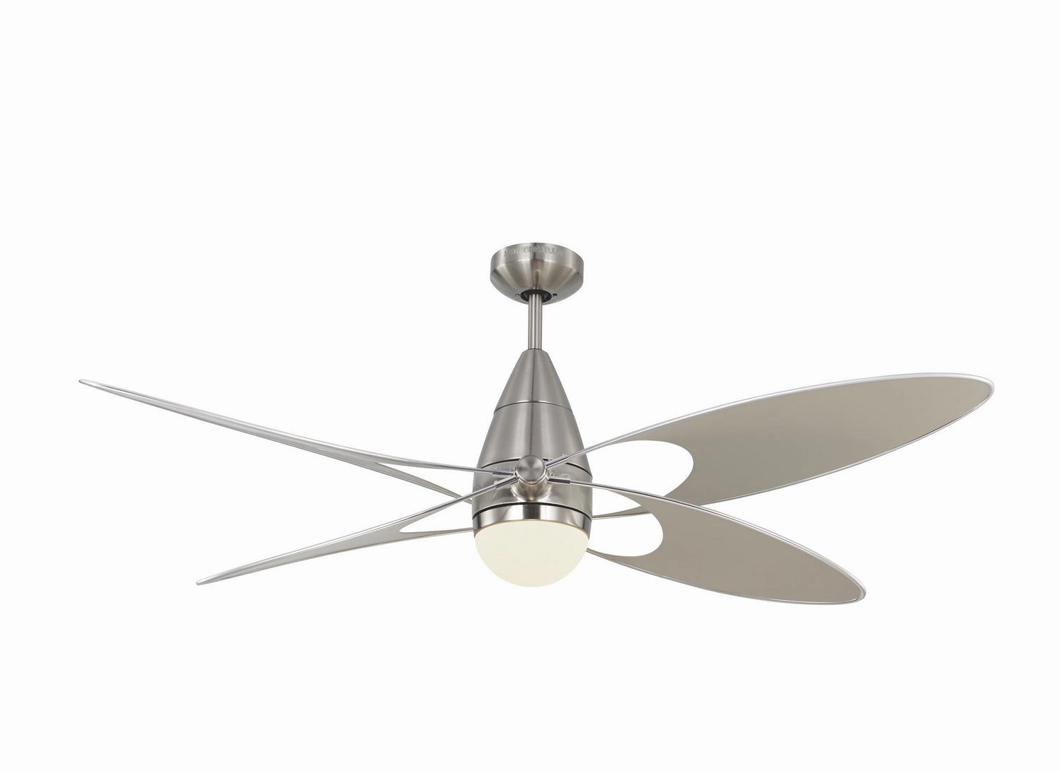 Generation Lighting Butterfly | Outdoor Ceiling Fan with 15W LED & Combo Handheld/Wall Mount Remote, Reverse and Dimm Energy-efficient ceiling fan with remote