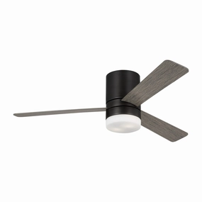 Generation Lighting Era Indoor/Outdoor Flushmount Ceiling Fan with LED and Wall Control whisper-quiet fans for indoor comfort