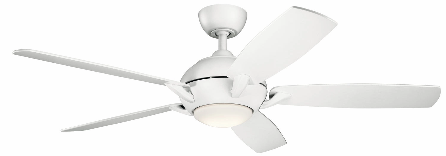 Geno 54"Ceiling Fan Matte White compact medium fans for desks and counters