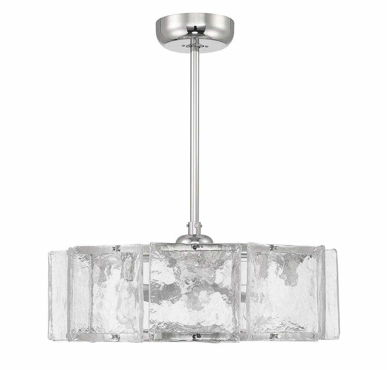 Genry LED Fan D'Lier Polished Nickel