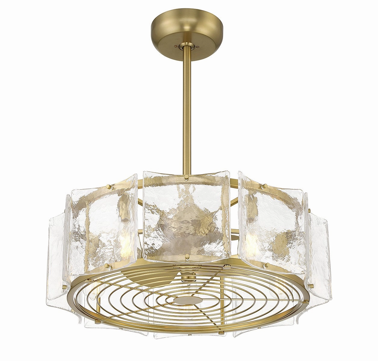Genry LED Fan D'Lier Warm Brass