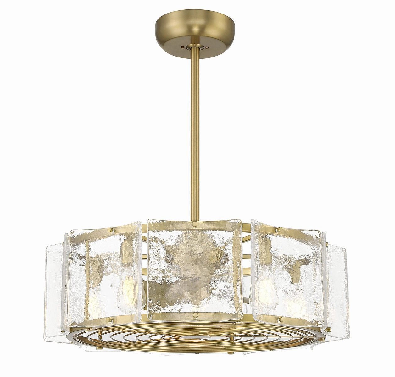 Genry LED Fan D'Lier Warm Brass