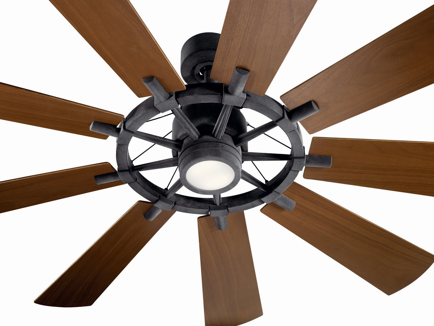 Gentry 65"Ceiling Fan Distressed Black
