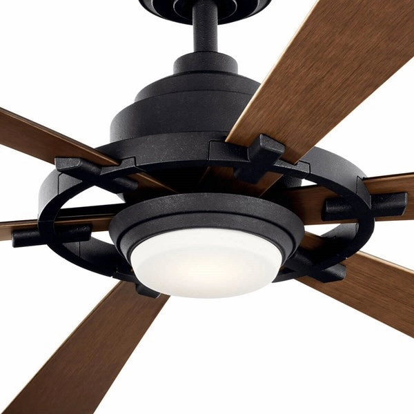 Gentry Lite 52"Ceiling Fan Distressed Black