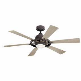 Gentry Lite 52"Ceiling Fan Weathered Zinc stylish medium fans for contemporary homes