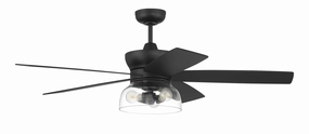 Gibson 52"Ceiling Fan Flat Black affordable medium fans for summer