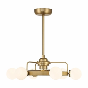 Gibson 7-Light Fan D'Lier modern fandeliers for living rooms