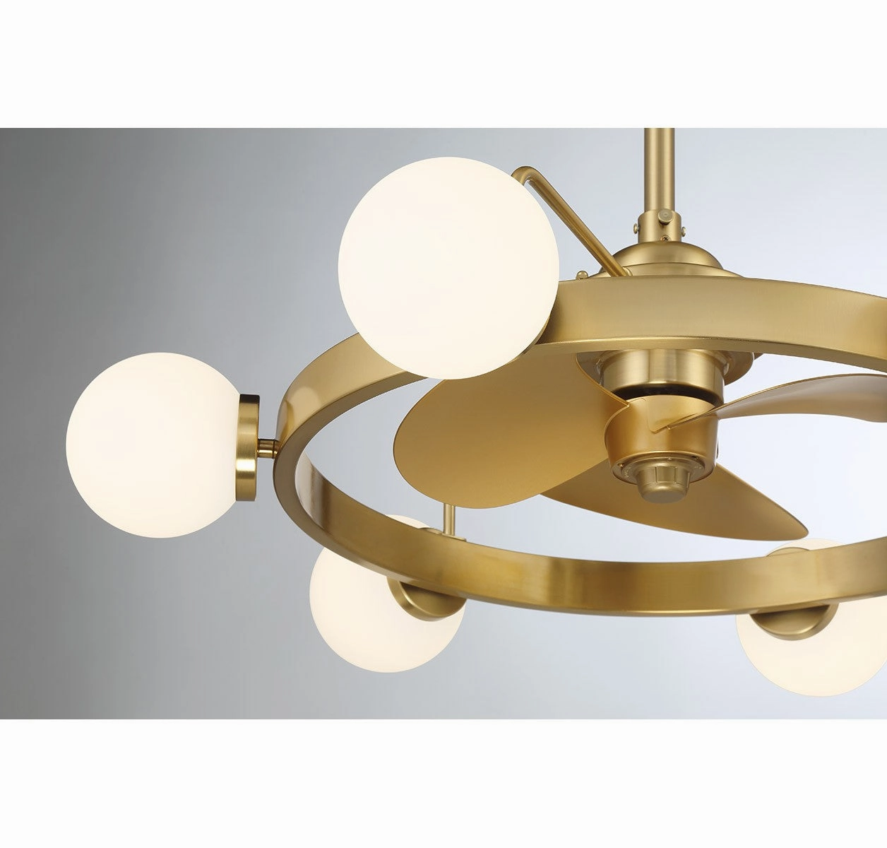 Gibson LED Fan D'Lier Warm Brass
