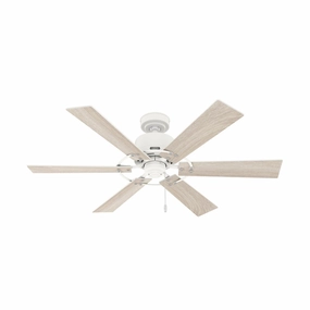 Gilrock 52"Ceiling Fan Matte White compact medium fans for desks and counters