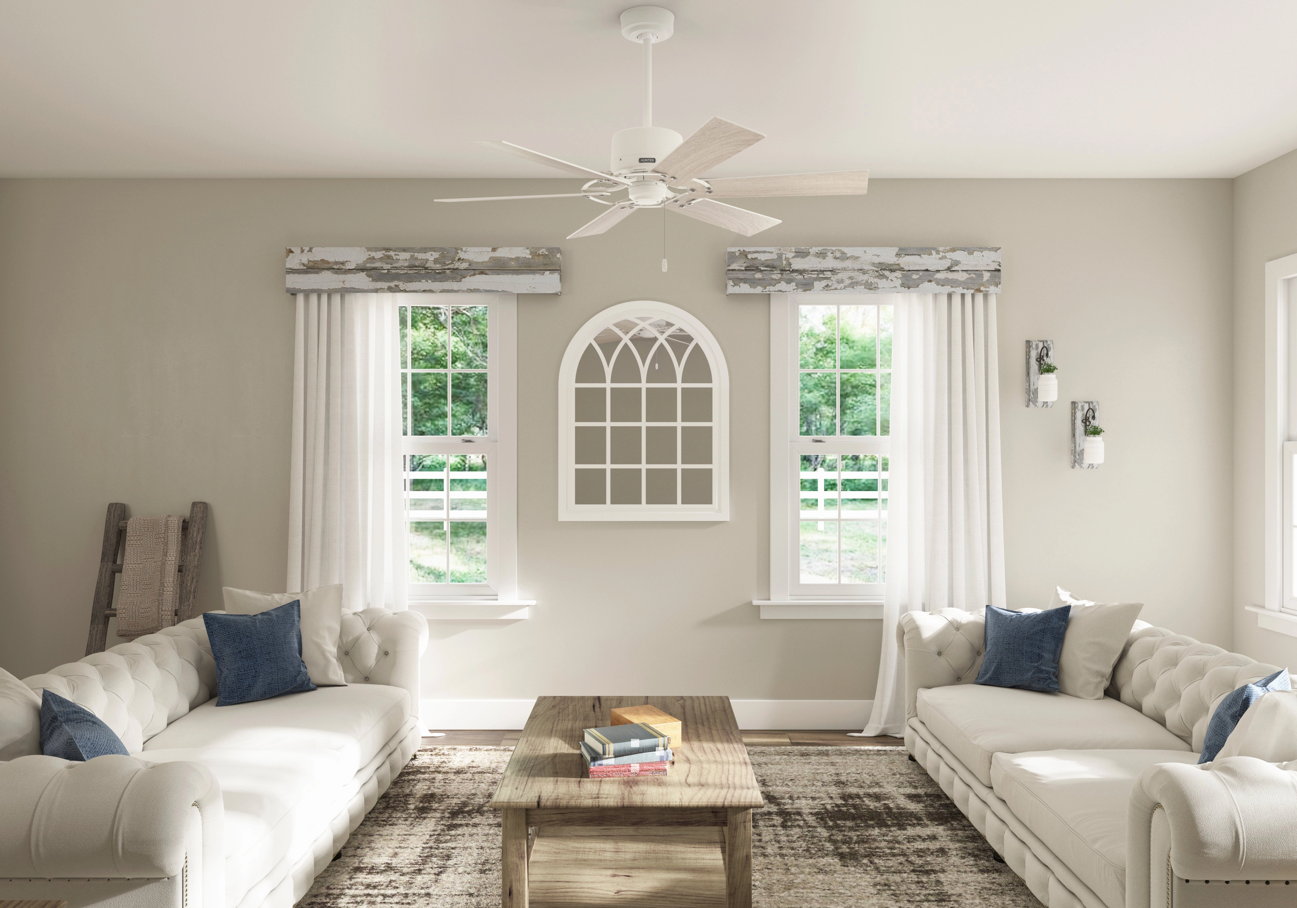 Gilrock 52"Ceiling Fan Matte White