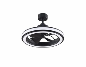 Gleam 16"Ceiling Fan Black decorative fandeliers with lights