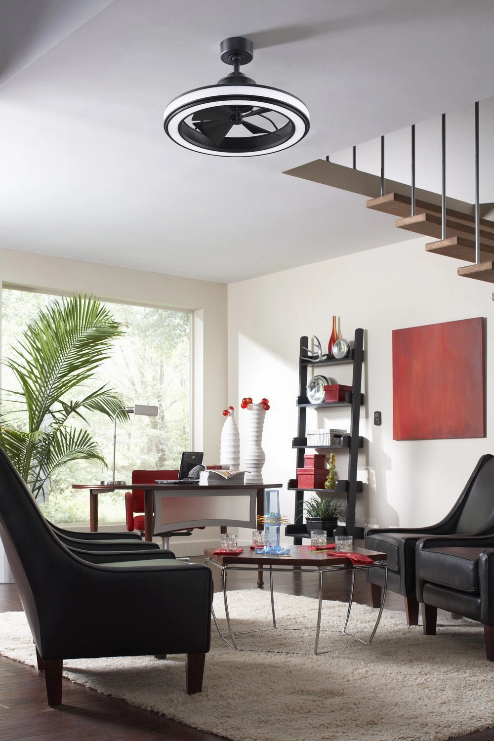 Gleam 16"Ceiling Fan Black