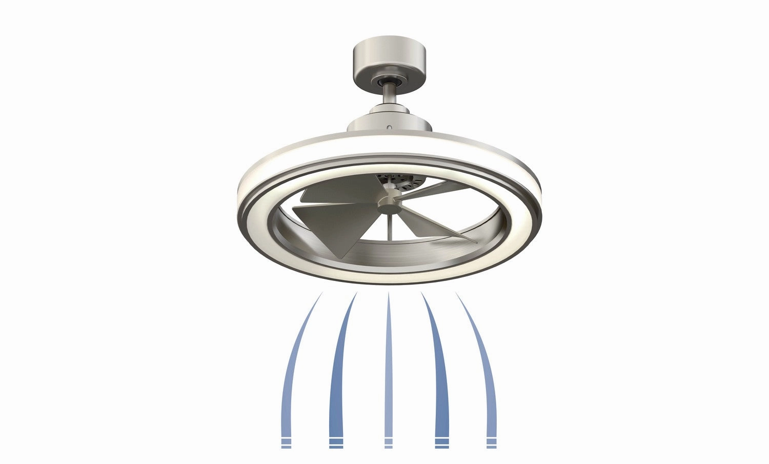 Gleam 16"Ceiling Fan Brushed Nickel