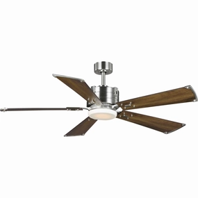 Glenfalls 56"Ceiling Fan Brushed Nickel portable medium fans with handle design