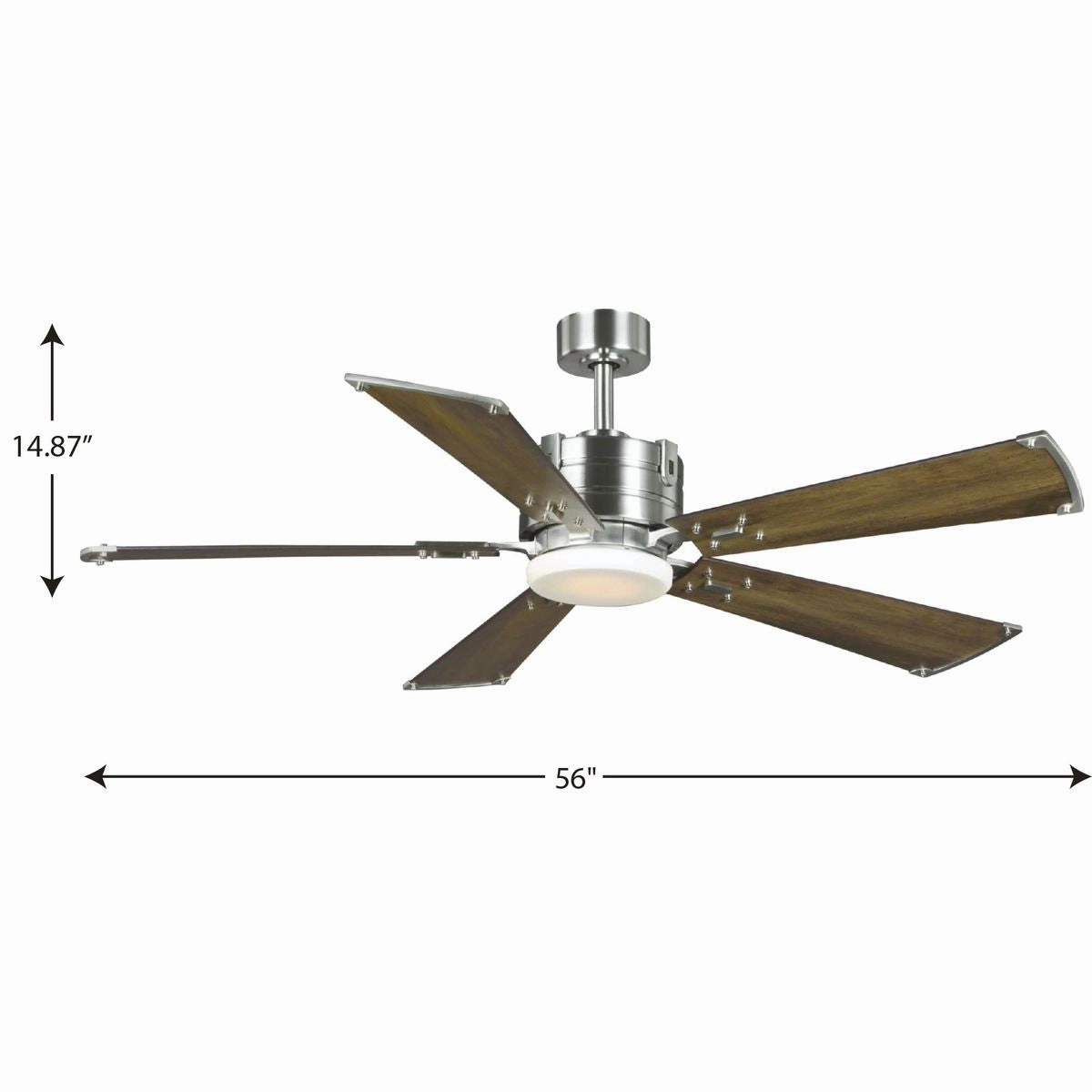 Glenfalls 56"Ceiling Fan Brushed Nickel
