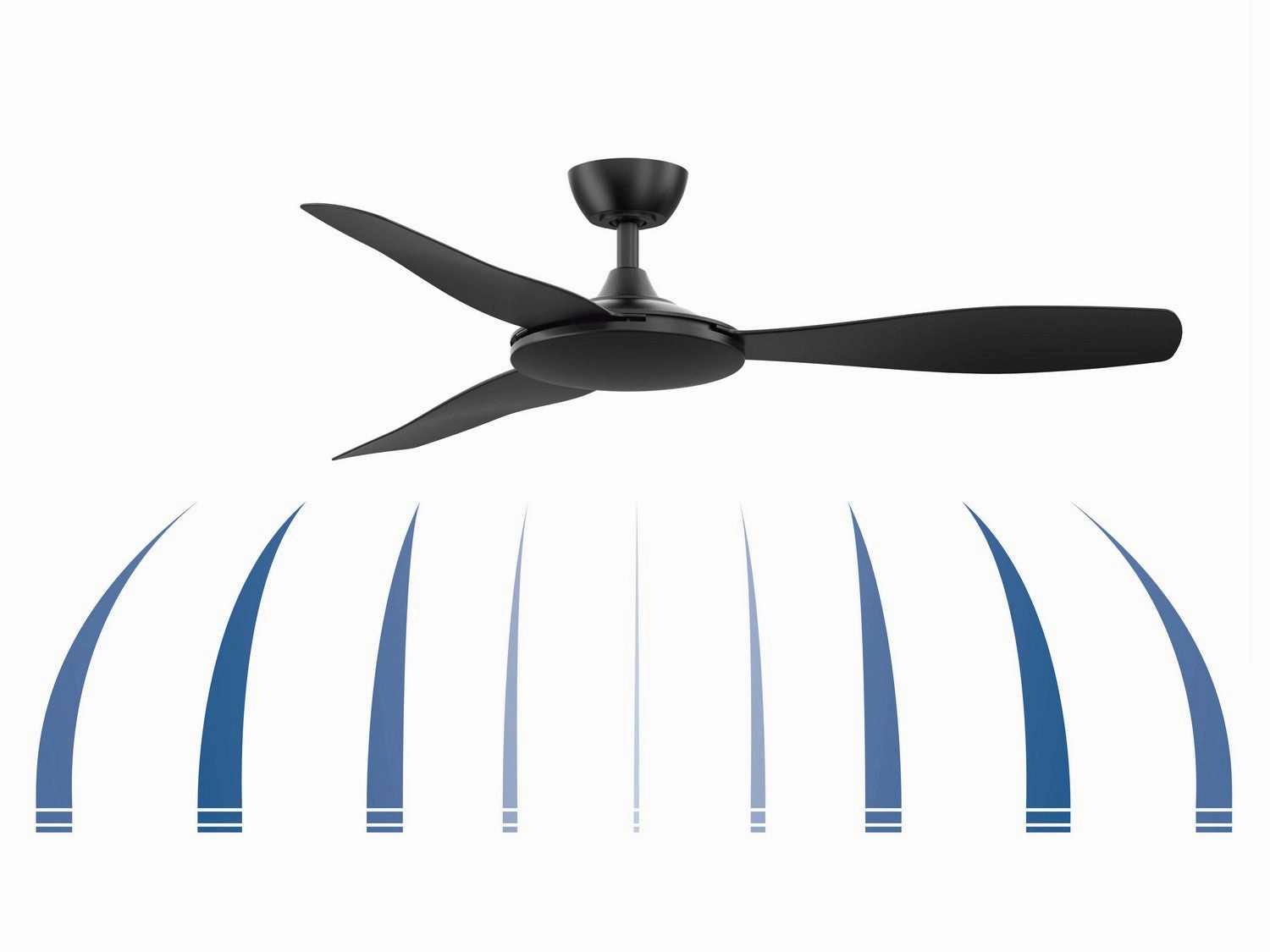 GlideAire 52"Ceiling Fan Black