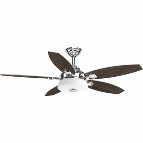 Graceful 54"Ceiling Fan Polished Chrome oscillating medium fans with strong airflow