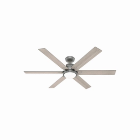 Gravity 60"Ceiling Fan Matte Silver modern medium fans for everyday cooling