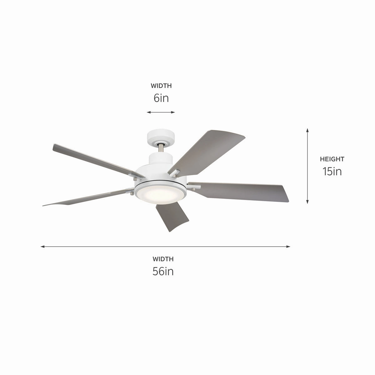 Guardian 56"Ceiling Fan White