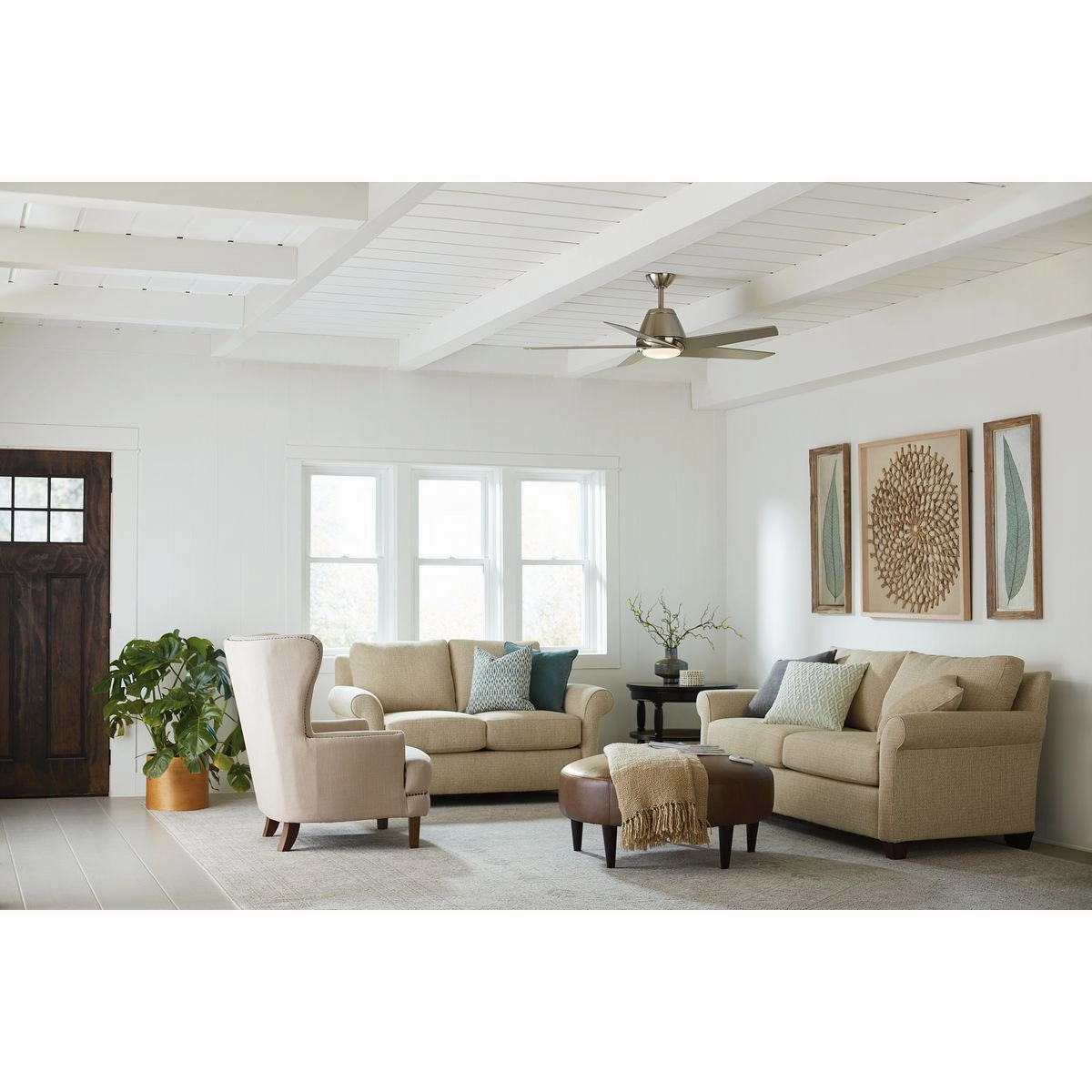 Gust 54"Ceiling Fan Brushed Nickel