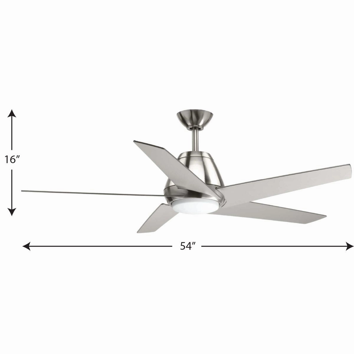 Gust 54"Ceiling Fan Brushed Nickel