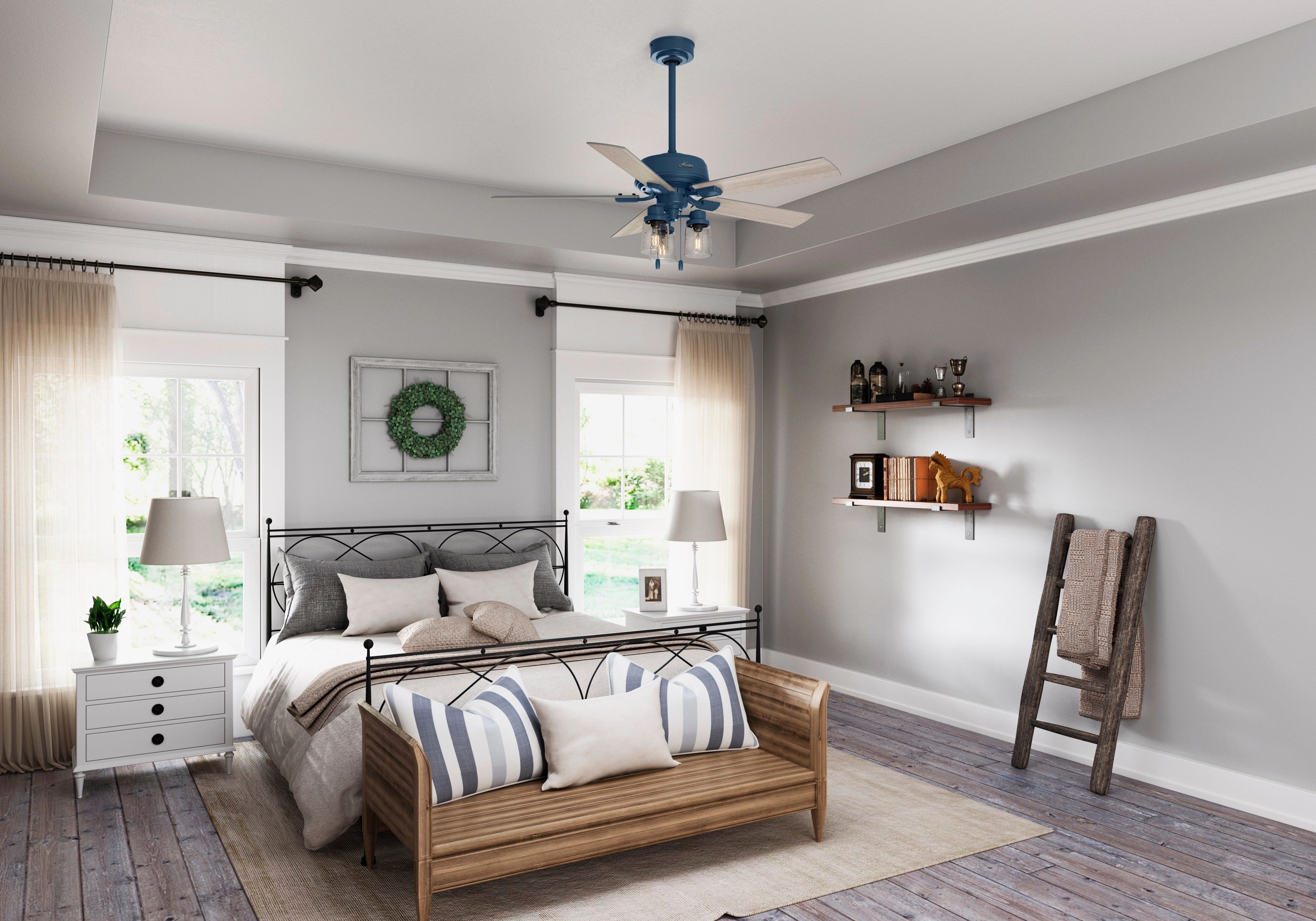 Hartland 52"Ceiling Fan Indigo Blue