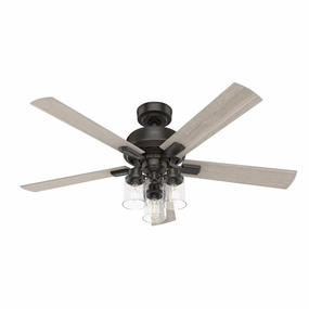 Hartland 52"Ceiling Fan Noble Bronze portable medium fans with handle design