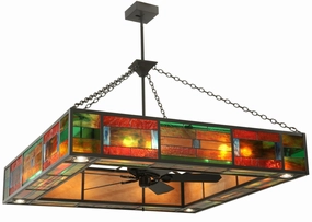 Hausman 20 Light Chandelier oscillating medium fans with strong airflow