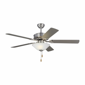 Haven 52 LED 2 52" Ceiling Fan in Brushed Steel Ceiling fan with adjustable speed settings
