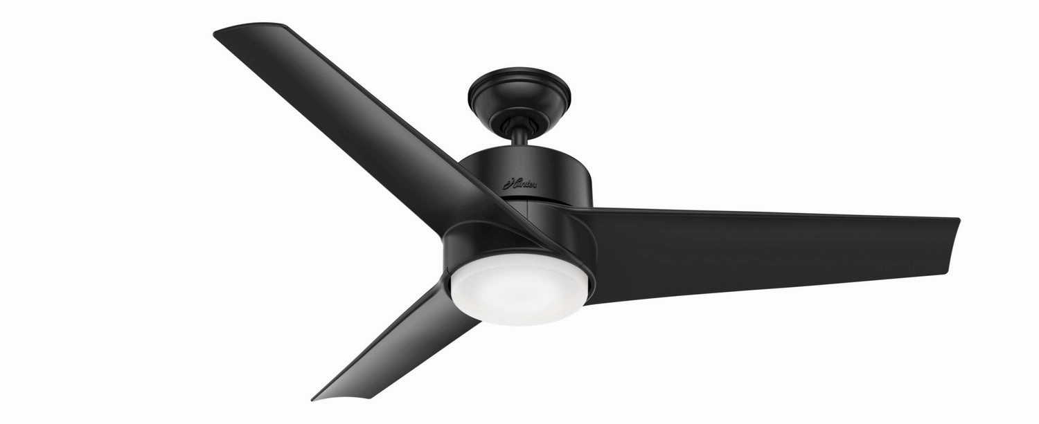 Havoc 54"Ceiling Fan Matte Black quiet medium fans for living room use
