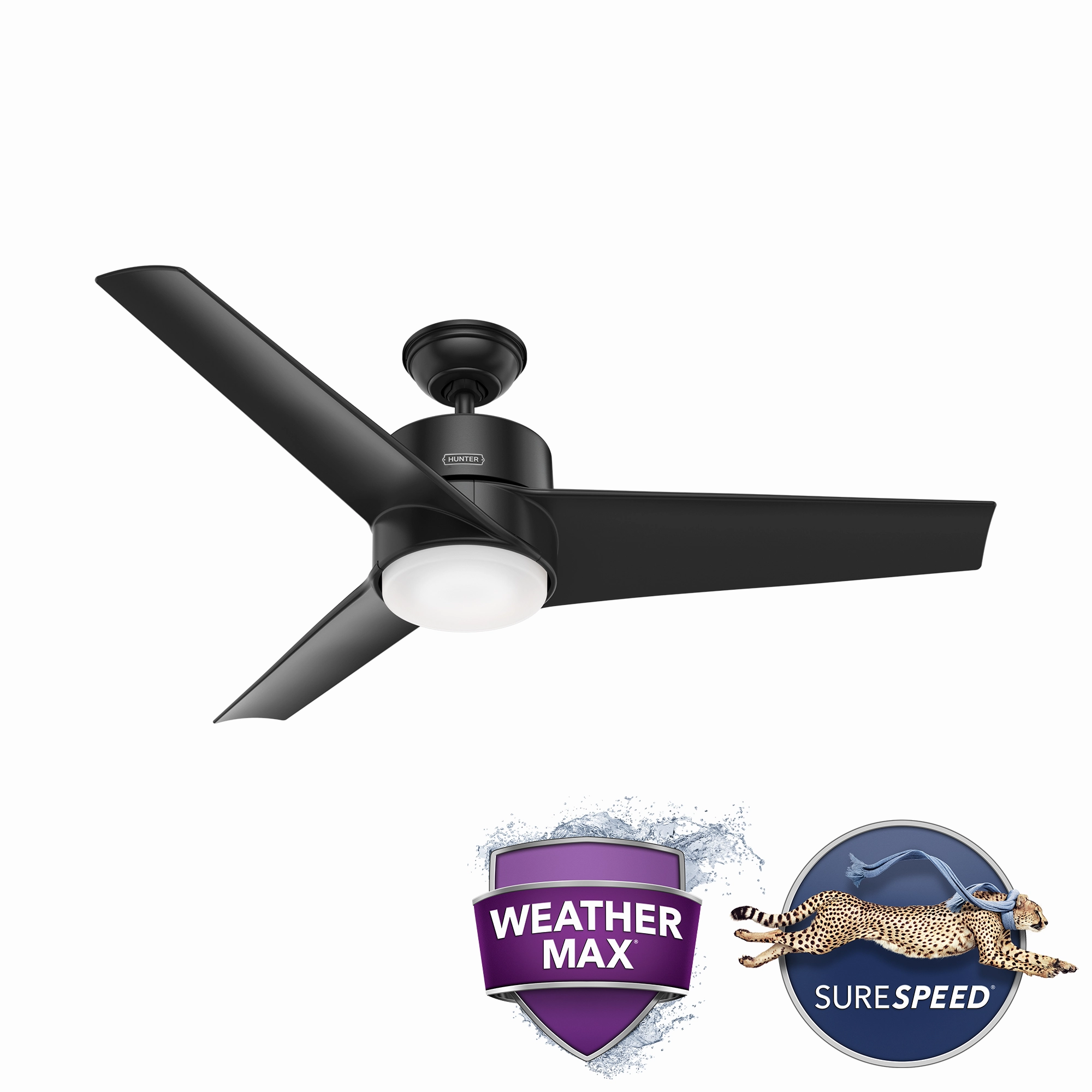 Havoc 54"Ceiling Fan Matte Black