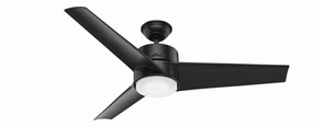 Havoc 54"Ceiling Fan Matte Black quiet medium fans for living room use