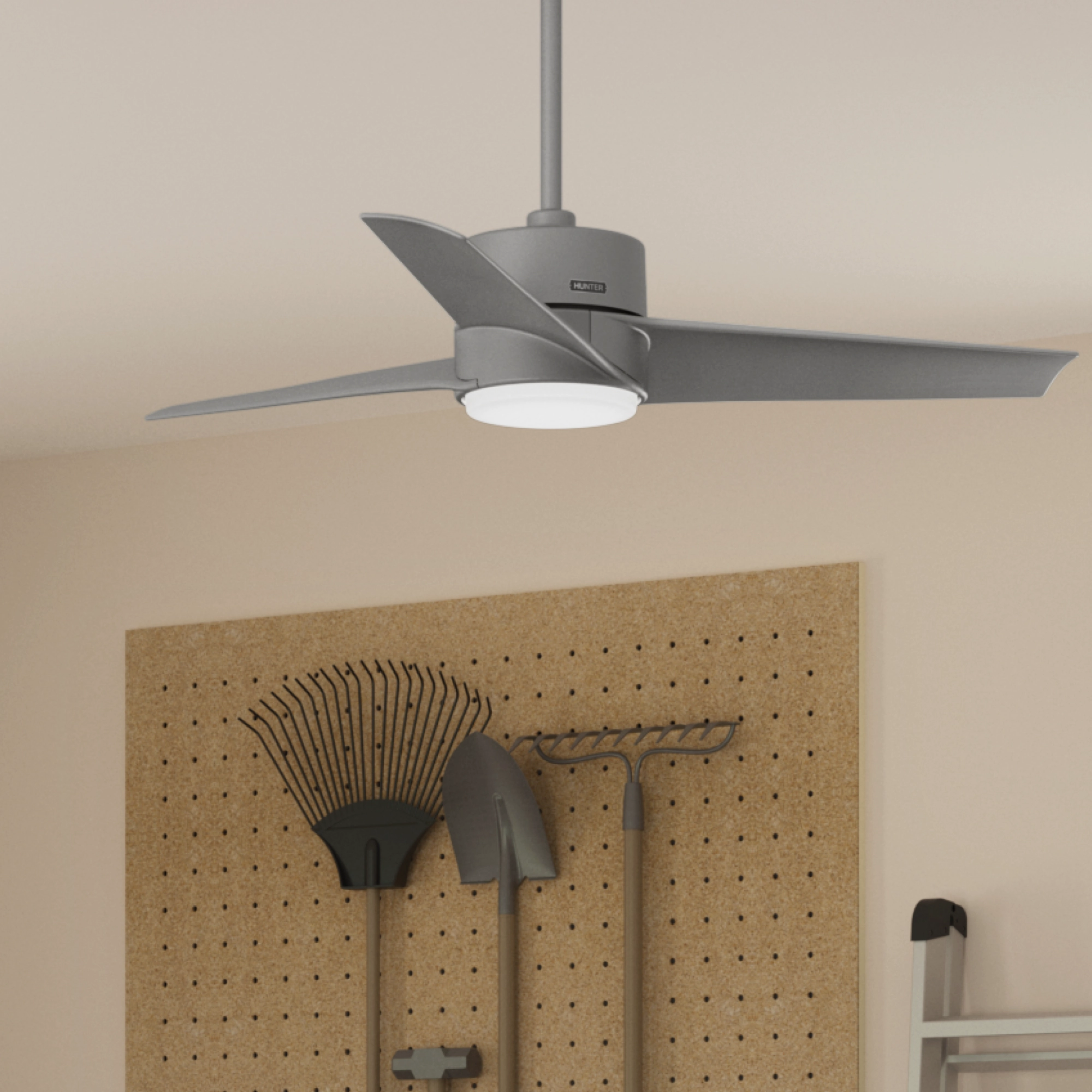 Havoc 54"Ceiling Fan Matte Silver