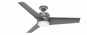Havoc 54"Ceiling Fan Matte Silver portable medium fans with handle design