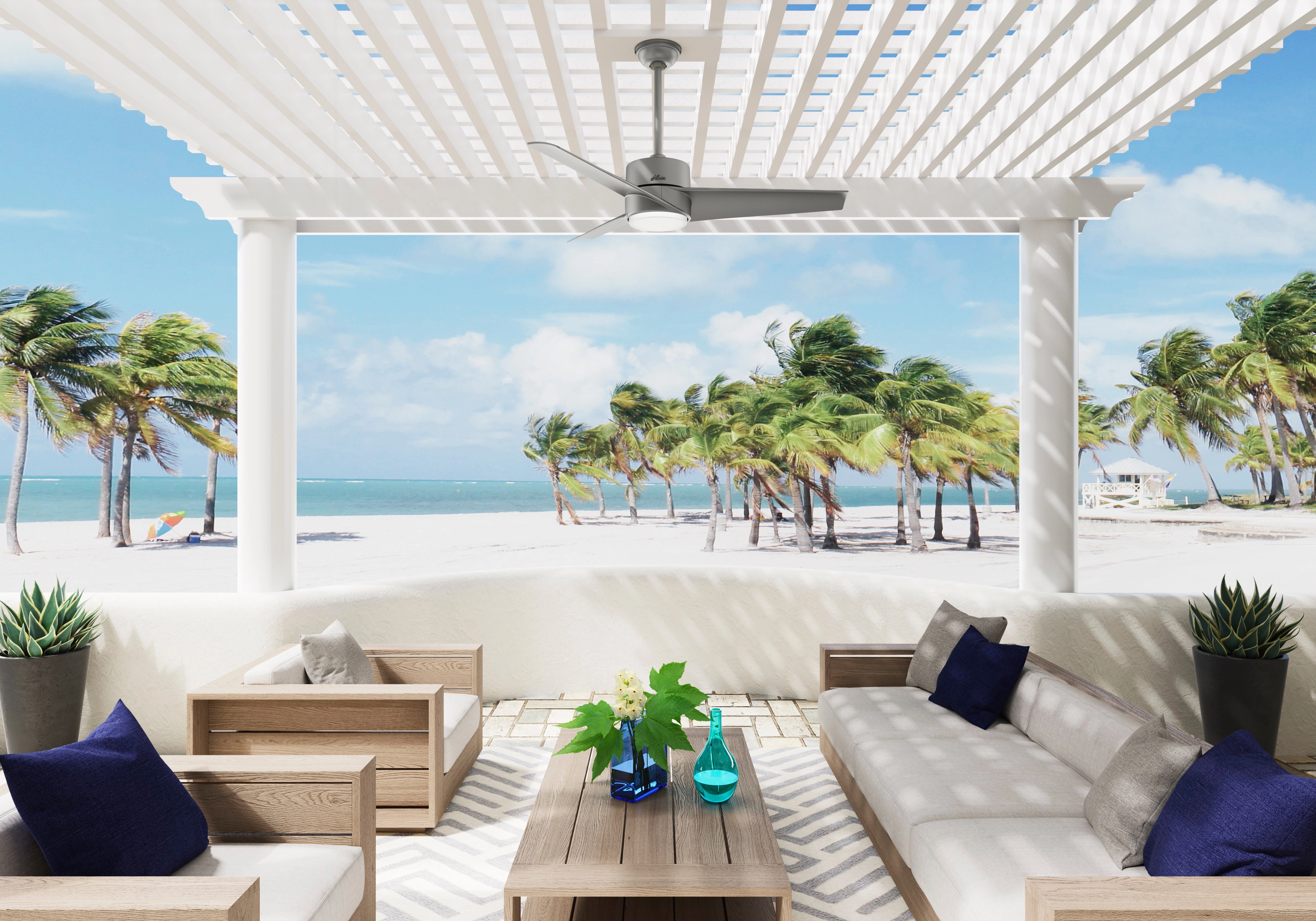 Havoc 54"Ceiling Fan Matte Silver